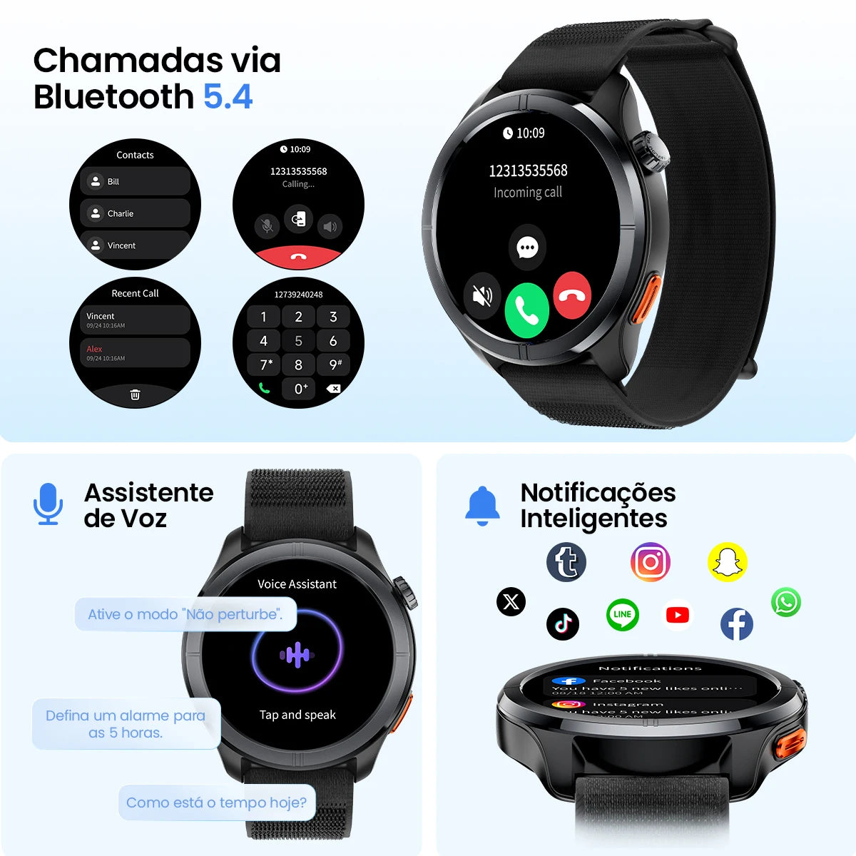Smartwatch Haylou Solar Neo 2 AMOLED HD 1,43” com Chamadas Bluetooth, Monitoramento de Saúde 24h, Mais de 150 Modos Esportivos e Resistência à Água 1 ATM